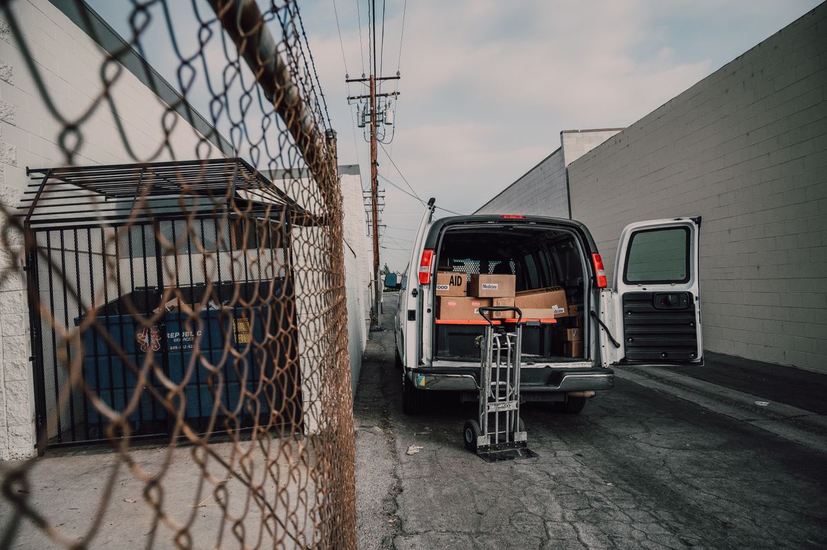 Kevin's Hauling team and moving truck